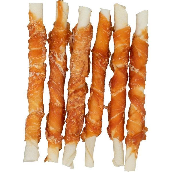 Ласощі Trixie Denta Fun Chewing Rolls для собак Паличка для чищення зубів з куркою 12 см 70 г 6 шт 1111137237 фото