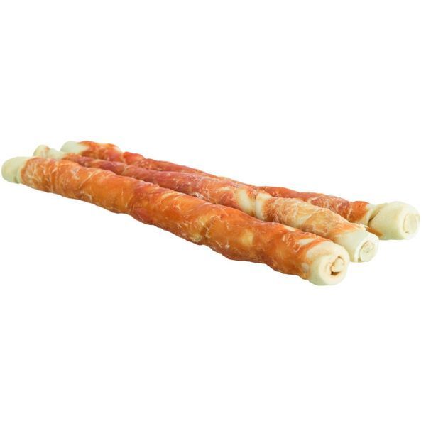 Ласощі Trixie Denta Fun Chewing Rolls для собак Палички для чищення зубів з куркою 28 см 250 г 3 шт 1111137238 фото