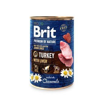 Корм вологий Brit Premium by Nature k консерви для собак з індичкою та індичою печінкою 400 г 1111159941 фото