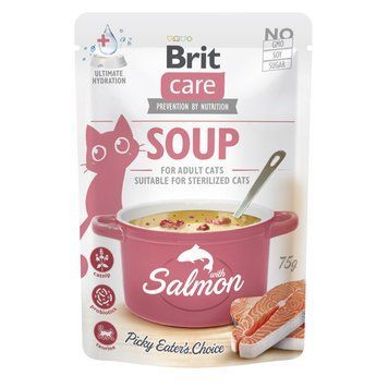 Корм вологий Brit Care Soup Salmon д/котів суп з лососем 75 г 1111182594 фото