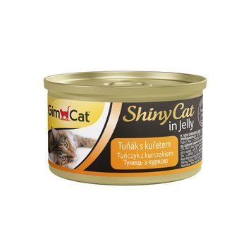 Корм вологий GimCat Shiny Cat для котів з тунцем та куркою в желе 70 г 1111137995 фото