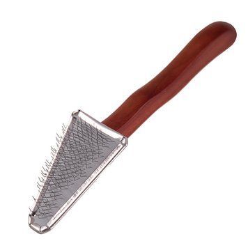 Пуходерка Dezynadog Soft Triangle Slicker Brush трикутна пласка д/важкодоступних місць навколо очей лап та морди д/цуценя 1111195752 фото