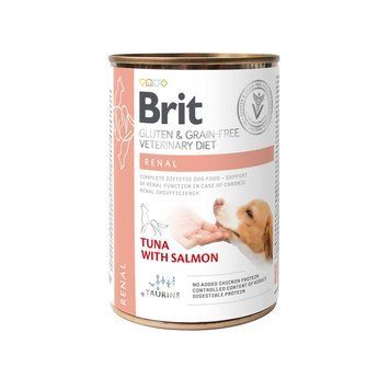 Вологий корм Brit Grain Free Veterinary Diets Renal для дорослих собак з хронічною нирковою недостатністю з тунцем лососем 400г 1111168648 фото
