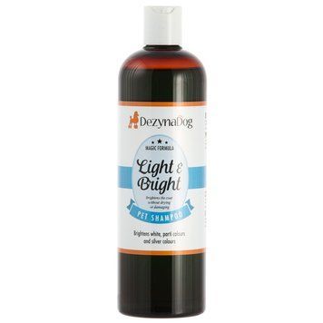 Шампунь Dezynadog Light Bright для посилення кольору білих срібних та кольорових порід собак додає блиск та посилює колір 5 1111195719 фото