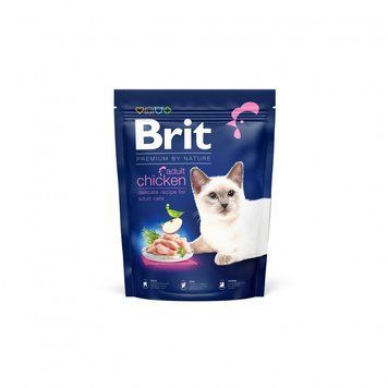 Корм сухий Brit Premium Cat by Nature Adult Chicken для дорослих котів з куркою 300 г 1111167456 фото