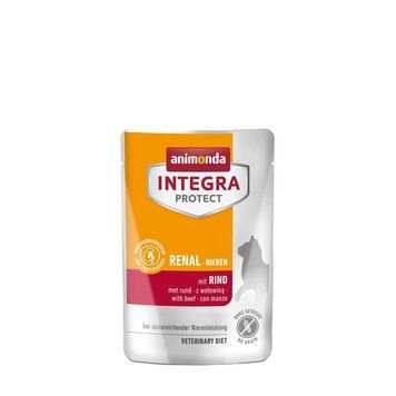 Корм ветеринарний вологий Integra Protect Renal pouches with beef для котів при хворобах нирок з телятиною пауч 85г 1111183684 фото