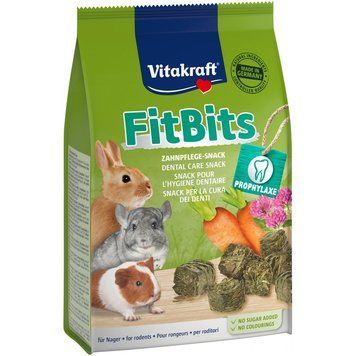 Ласощі Vitakraft Fit Bits для декоративних гризунів овочі та люцерна 500 г 1111117212 фото
