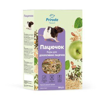 Корм Природа Пацючок для декоративних пацюків 500 г 1111155103 фото