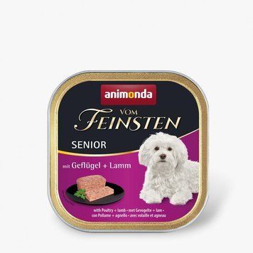 Корм вологий Vom Feinsten Senior with Poultry Lamb для літніх соб з птицею і ягнятиною 150 г 1111171517 фото