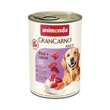 Корм вологий GranCarno Adult Beef Lamb для дорослих собак з яловичиною і ягнятиною 400 г 1111171520 фото