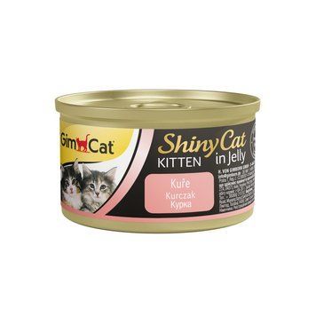 Корм вологий GimCat Shiny Kitten для кошенят з куркою 70 г 1111138665 фото
