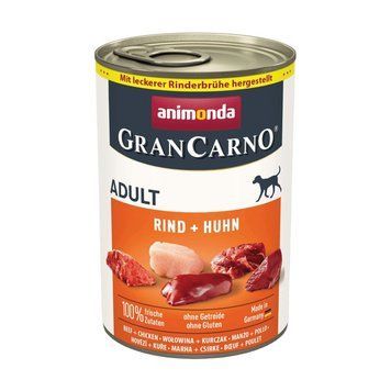 Корм вологий GranCarno Adult Beef Chicken для дорослих собак з яловичиною і куркою 400 г 1111171522 фото