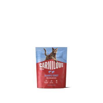 Корм сухий Carnilove Active Salmon & Turkey Sterilised для стерилізованих котів лосось та індичка 400 г 1111223465 фото