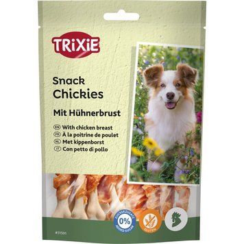 Ласощі Trixie Chickies with Chicken Breast для собак збагачені кальцієм з куркою 100 г 1111134916 фото