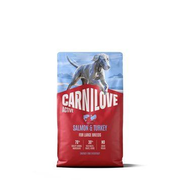 Корм сухий Carnilove Active Salmon & Turkey Large Breed для cобак великих порід лосось та індичка 4 кг 1111223451 фото
