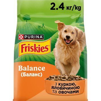 Friskies Balans(Фріскіс Баланс).З куркою та овочами. Для дорослих собак. Сух/соб 2,4кг 7613034232168 фото