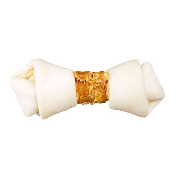 Ласощі Trixie Denta Fun для собак Кісточка для чищення зубів з куркою 11 см 70 г 2 шт 1111139989 фото