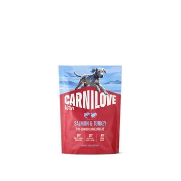 Корм сухий Carnilove Active Salmon & Turkey Junior Large Breed для молодих собак великих порід лосось та індичка 1,5 кг 1111223456 фото
