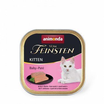 Корм вологий Vom Feinsten Kitten Baby-Pat&eacute; для кошенят Бебі-пате з птицею 100 г 1111171462 фото