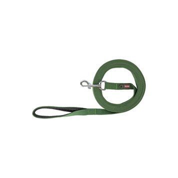 Повідець Trixie Tracking leash для собак бавовняний M 5 м 20 мм оливковий 1111227264 фото