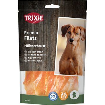 Ласощі Trixie Premio Chicken Filets для собак полоски з курячого філе 100 г 1111124223 фото